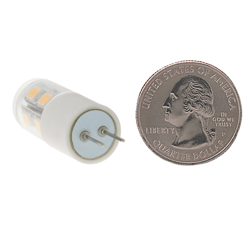 12V AC/DC, Back-Pin Tower T3 JC G4 LED Bulb, 1.5 Watts, 15W Equivalent, 5-Pack 12V AC/DC, Back-Pin Tower T3 JC G4 LED Bulb, 1.5 Watts, 15W Equivalent, 5-Pack